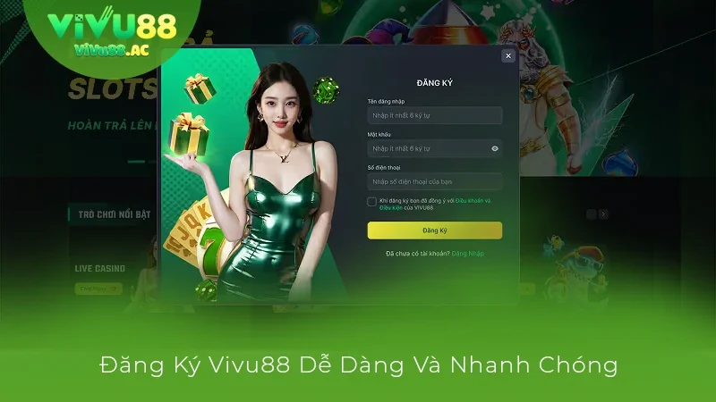 Các bước đăng ký vivu88 đơn giản trong 1 phút