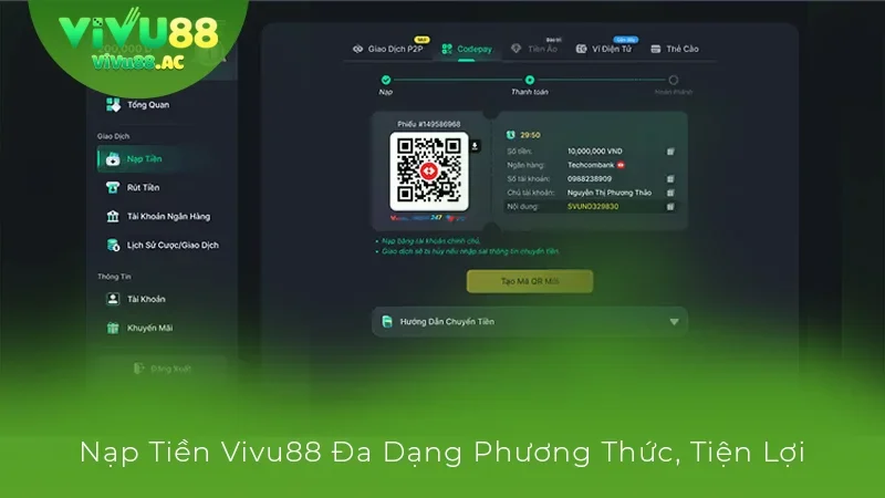 Nạp tiền vivu88