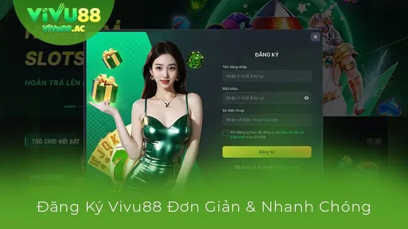 Các bước đăng ký vivu88 cho người chơi mới
