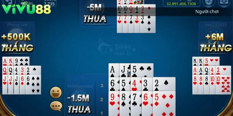 Một ván bài muốn bắt đầu thì cần có tối thiểu 2 người chơi trong bàn